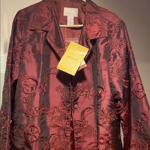 Beautiful cranberry Christmas jacket